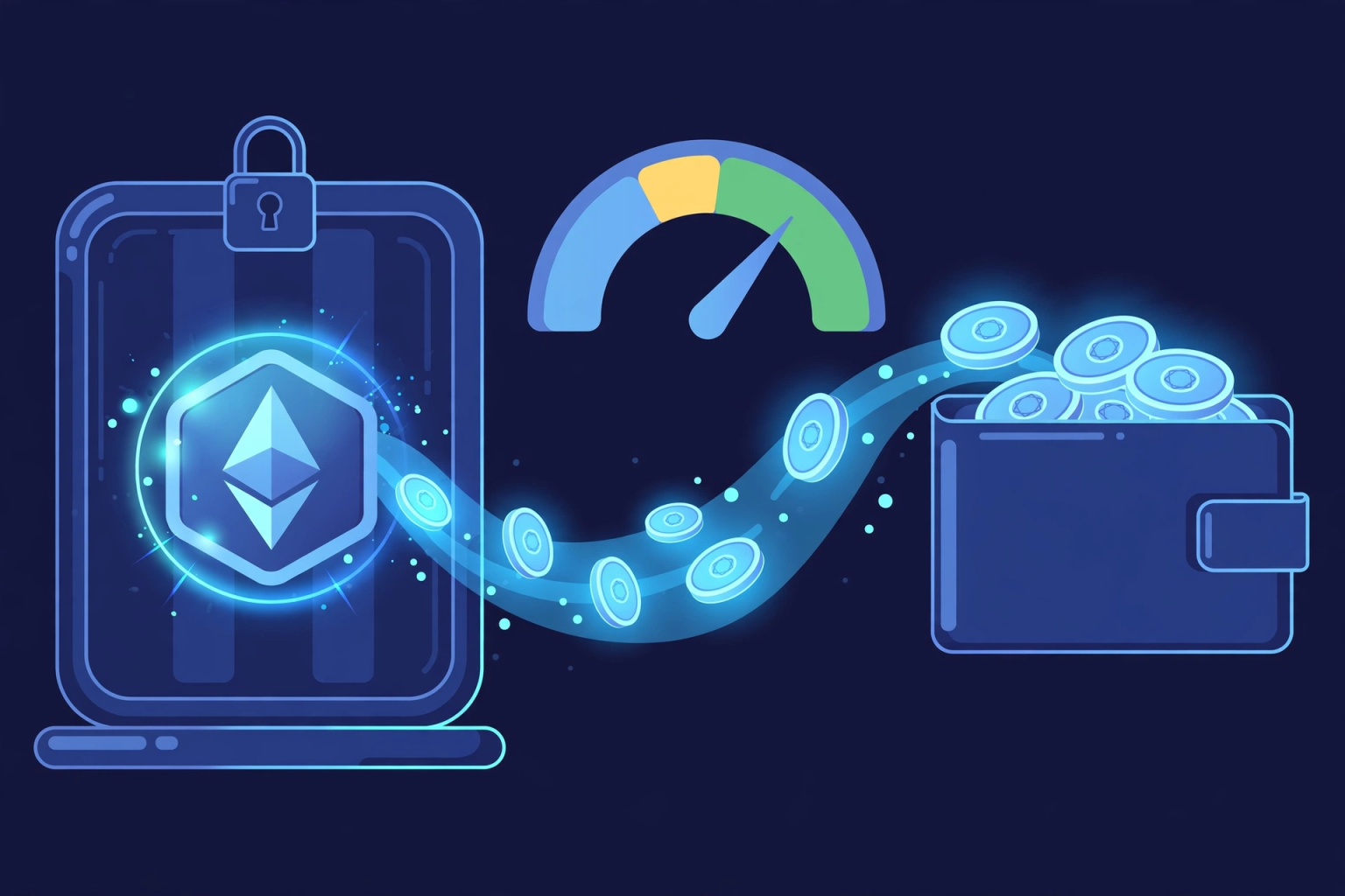 Illustration of borrowing stablecoins against tokenized staked ETH as collateral
