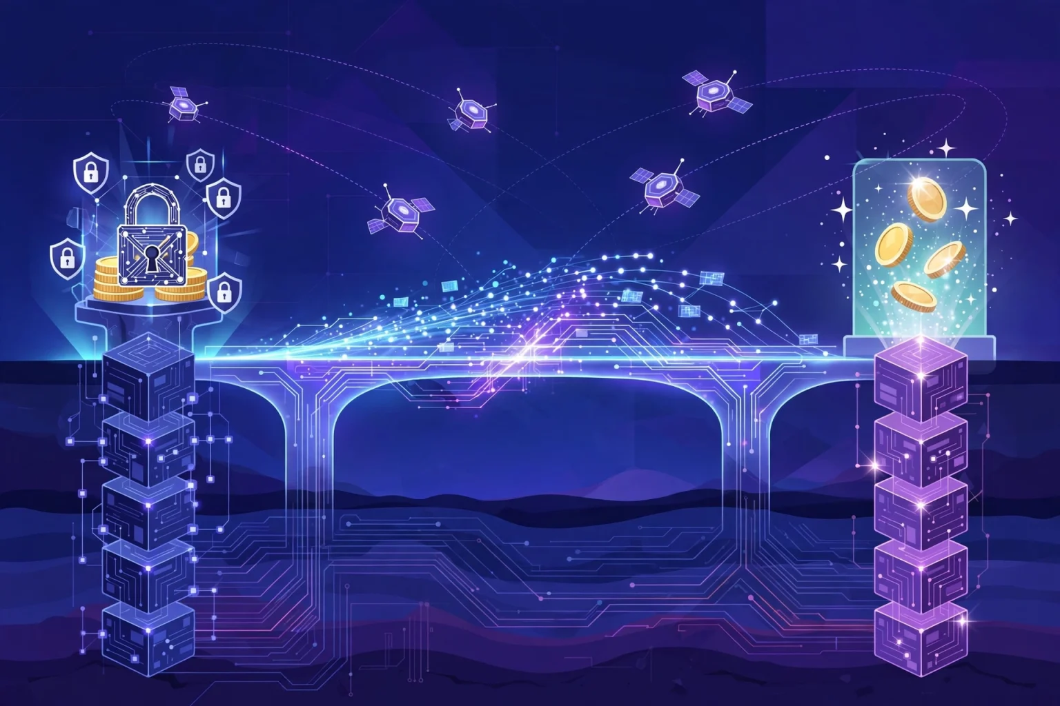 How SOL to ETH bridging works: lock-and-mint mechanics diagram